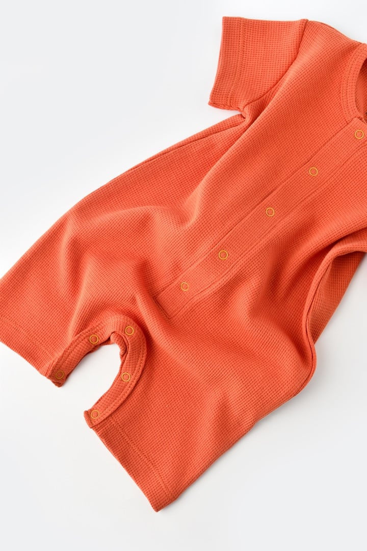 Salopeta cu pantaloni scurti - 100% bumbac organic - , BabyCosy